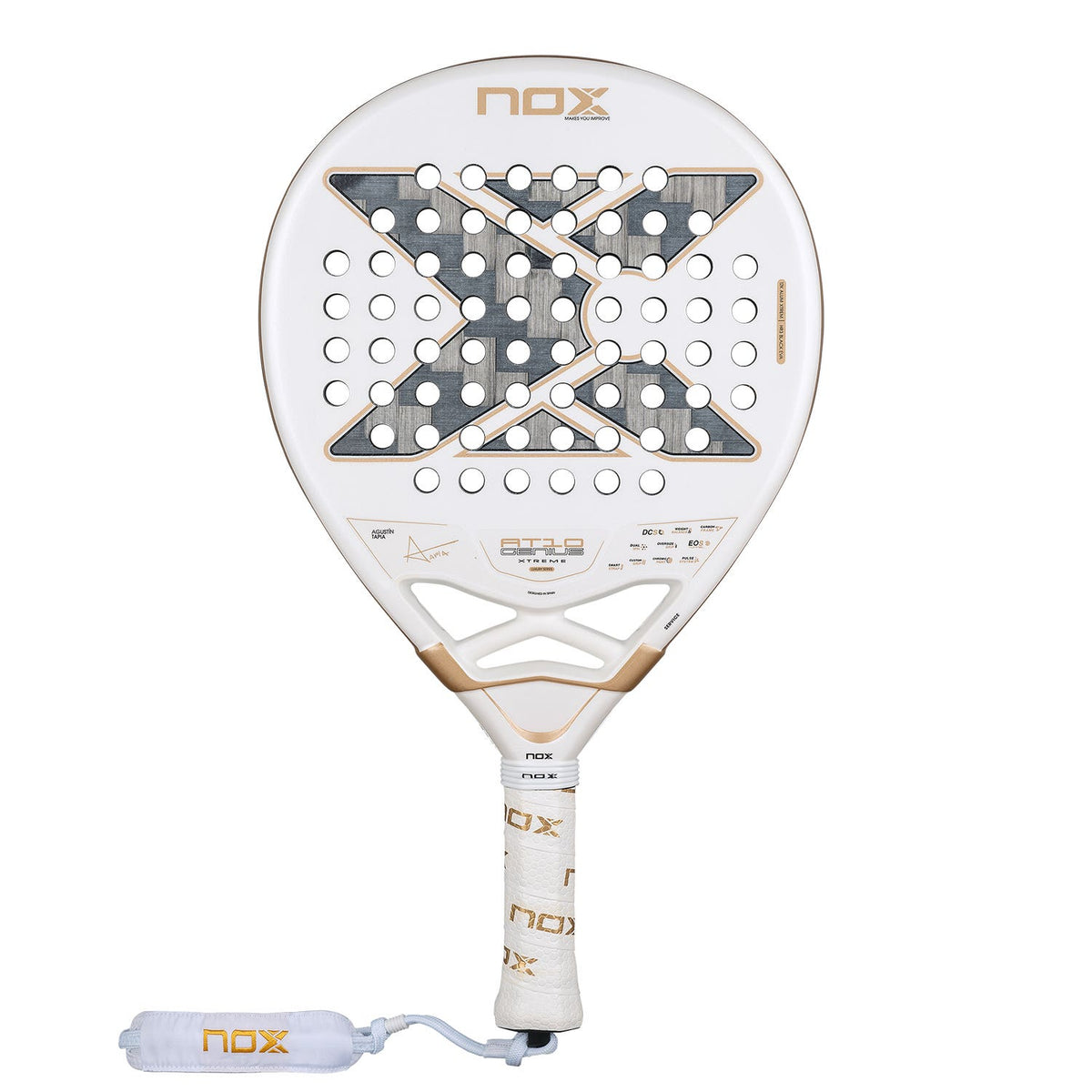 NOX AT10 GENIUS 12K ALUM Xtreme BY AGUSTIN TAPIA 2026 Padel Racquet