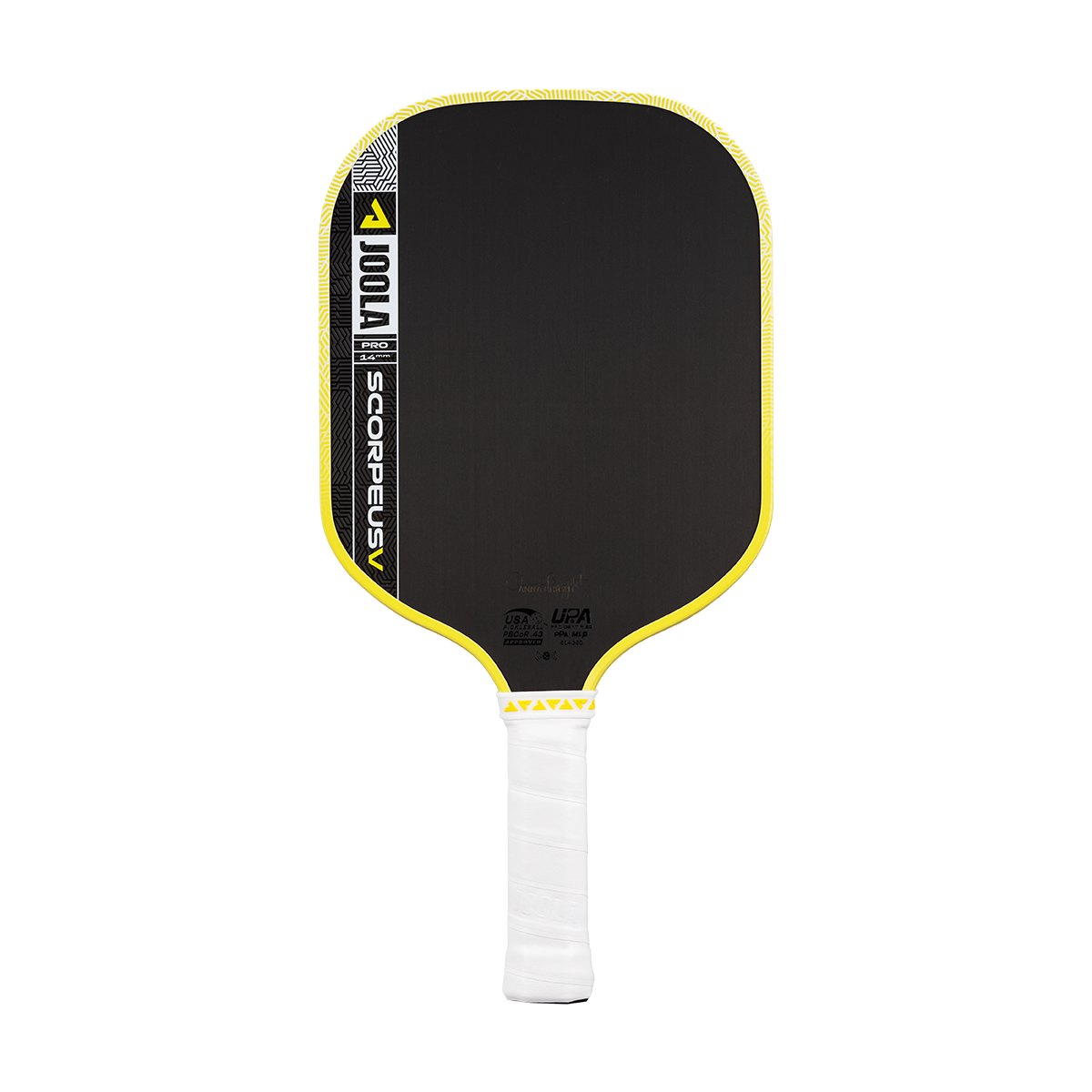 JOOLA Scorpeus Pro V Anna Bright JOOLA Yellow 14mm Pickleball Paddle