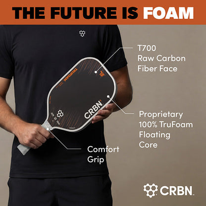 CRBN 1 TruFoam Barrage Pickleball Paddle | (Elongated, Long Handle)