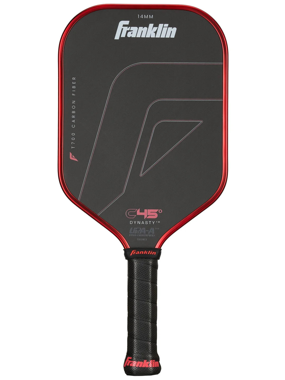 Franklin C45° Carbon Fiber -  Dynasty Paddle 16 (Red)